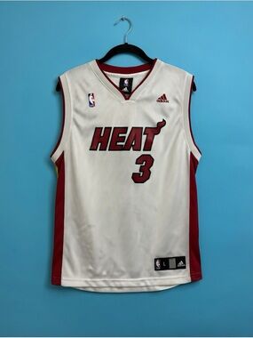 Vintage Adidas Dwyane Wade #3 Miami Heat Youth Large Jersey NBA